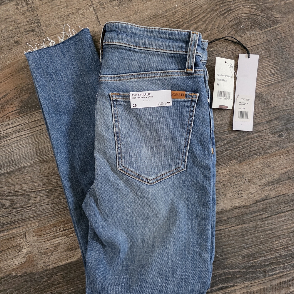 Joe's Jeans The Charlie Cropped Straight Ankle Jeans in Light Blue Wash